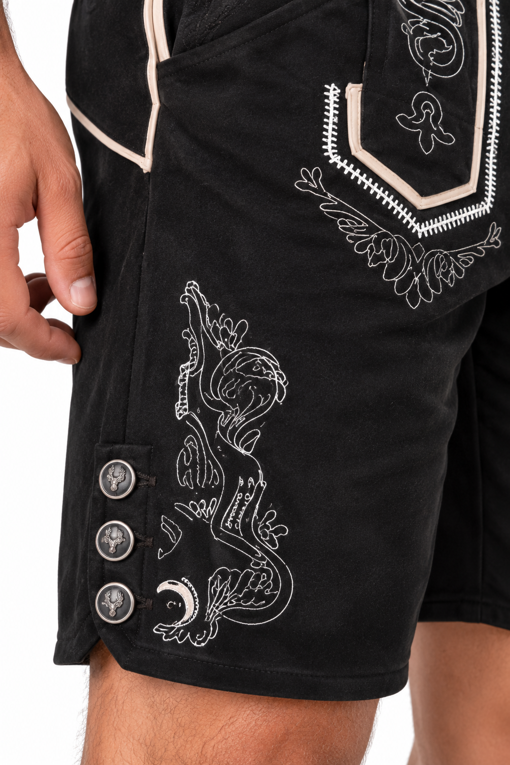 Herren Trachten-Set  Lederhose, Hemd & Hut