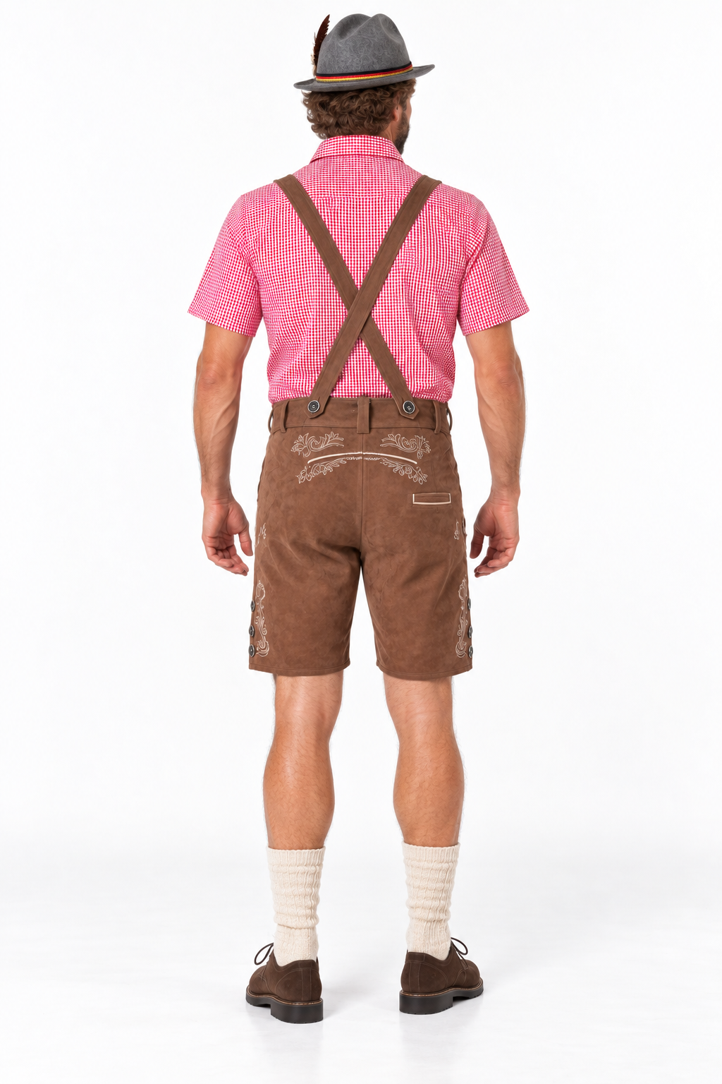 Herren Trachten-Set  Lederhose, Hemd & Hut