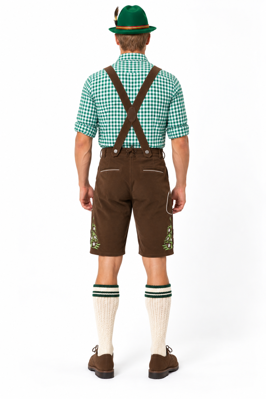 Herren Trachten-Set  Lederhose, Hemd & Hut