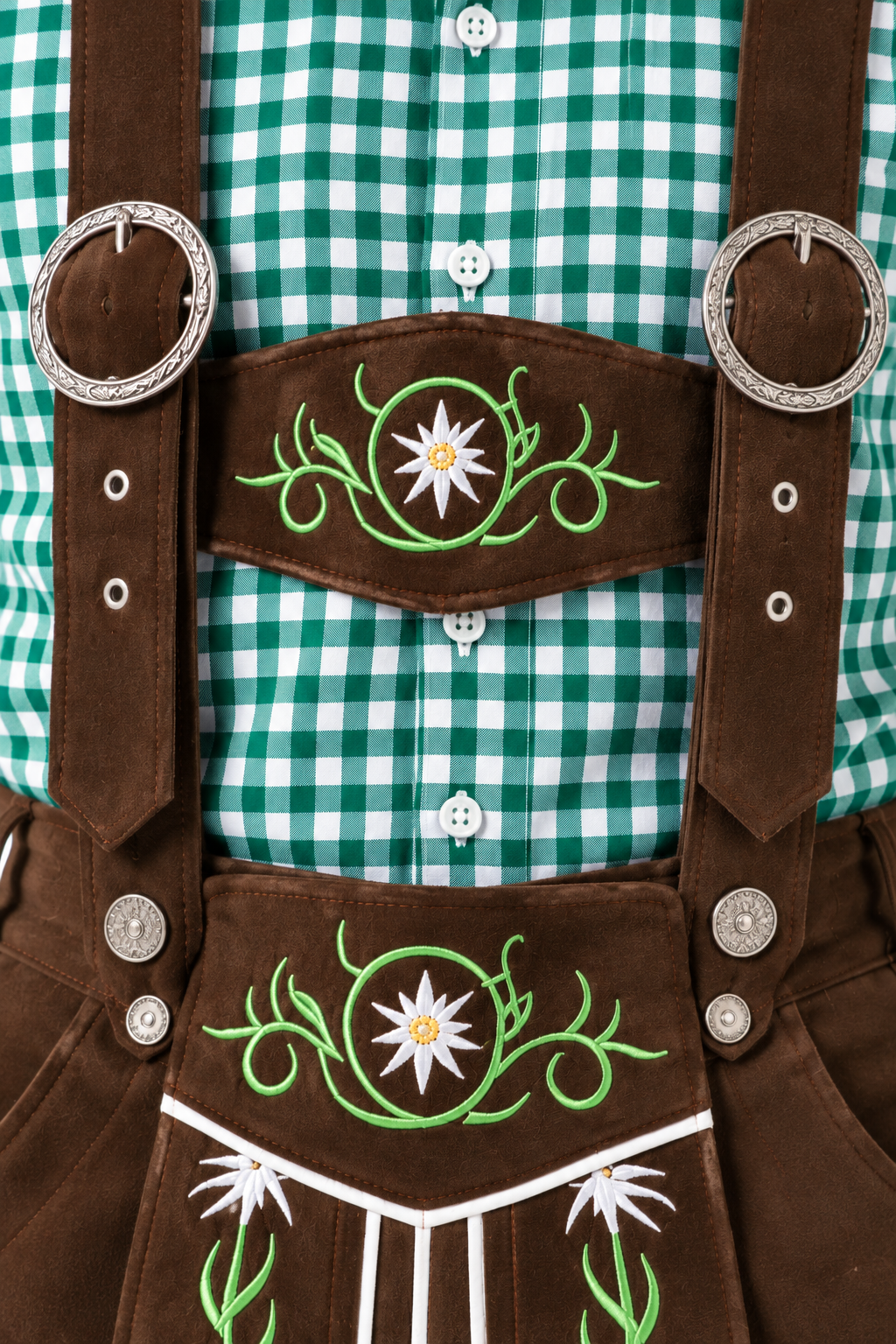 Herren Trachten-Set  Lederhose, Hemd & Hut