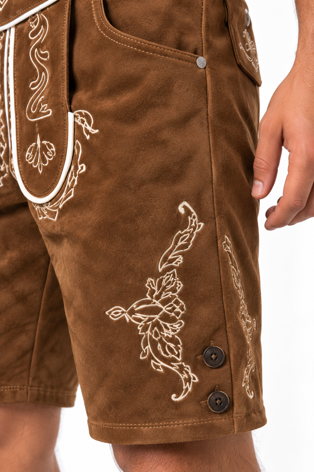 Herren Trachten-Set  Lederhose, Hemd & Hut